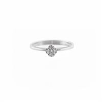Anello Promesse Donna Amore in Oro bianco Diamante 0.04 Ct ASCF004 - ASCF004